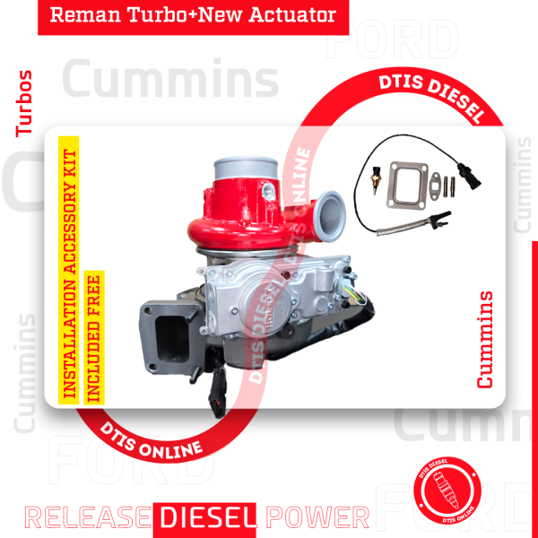 REBUILT 2882111RX CUMMINS ISX15 HE400VG/HE451VE TURBO DIESEL - $2,900.00+$600.00 CORE DEPOSIT - NEW CALIBRATED ACTUATOR & INSTALLATION ACCESSORY KIT INCLUDED <b style="color: red;">(Offer $2,465 + $600 Core)</b>