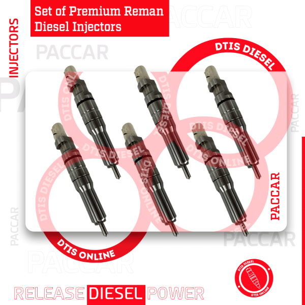 1974030 Set of Premium Reman Diesel Injectors MX13 & MX10  – 6 Injectors Set – $1,800.00 + $1,200.00 Core Free Shipping in all orders