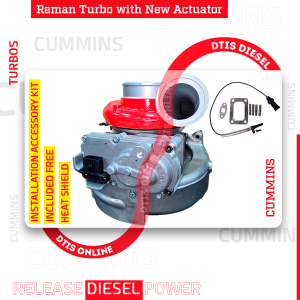 CUMMINS Holset 6.7 ISB #3798318RX HE351VE (2013-2017) – $2,900.00+$600.00 CORE – NEW CALIBRATED ACTUATOR & INSTALLATION ACCESSORY KIT INCLUDED - HEAT SHIELD <b style="color: red;">(Offer $2,465 + $600 Core)</b>