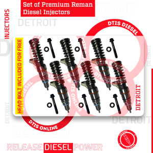 0414703007 (14.0) - SET OF PREMIUM REMAN DIESEL INJECTORS - 6 Injectors Set - $1,200.00 + $900.00 Core Free Shipping in all order