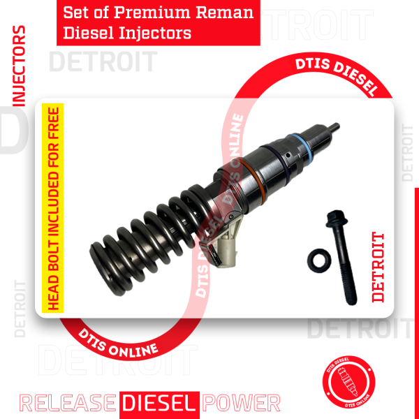 0414703005 (14.0) - SET OF PREMIUM REMAN DIESEL INJECTORS - 6 Injectors Set - $1,200.00 + $1,200.00 Core Free Shipping in all order - Image 5