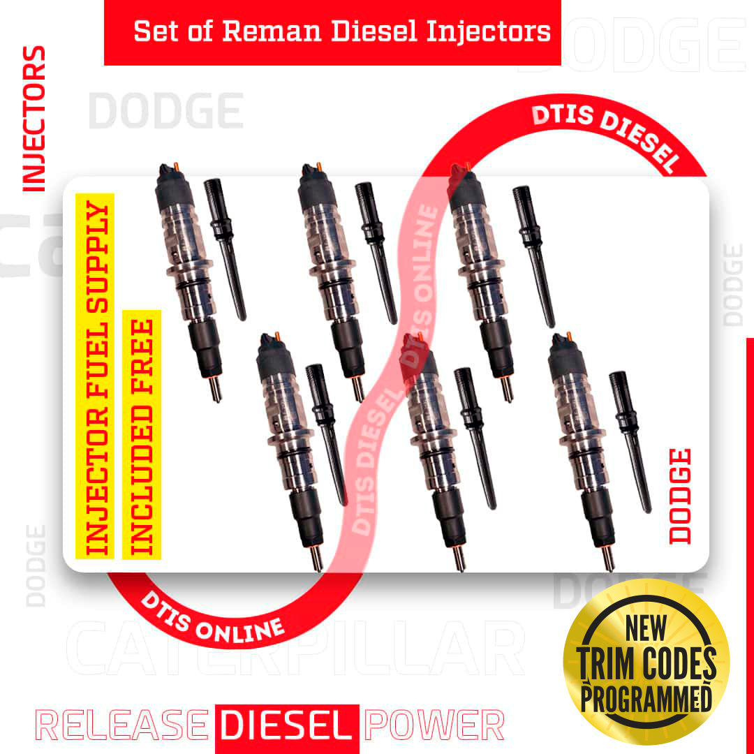 1-89 0986435518 (2007 - 2012) pickup – 6 Injectors Set FUEL SUPPLY INCLUDED – $1,500.00 + $600.00 Core Free Shipping in all orders - Image 1