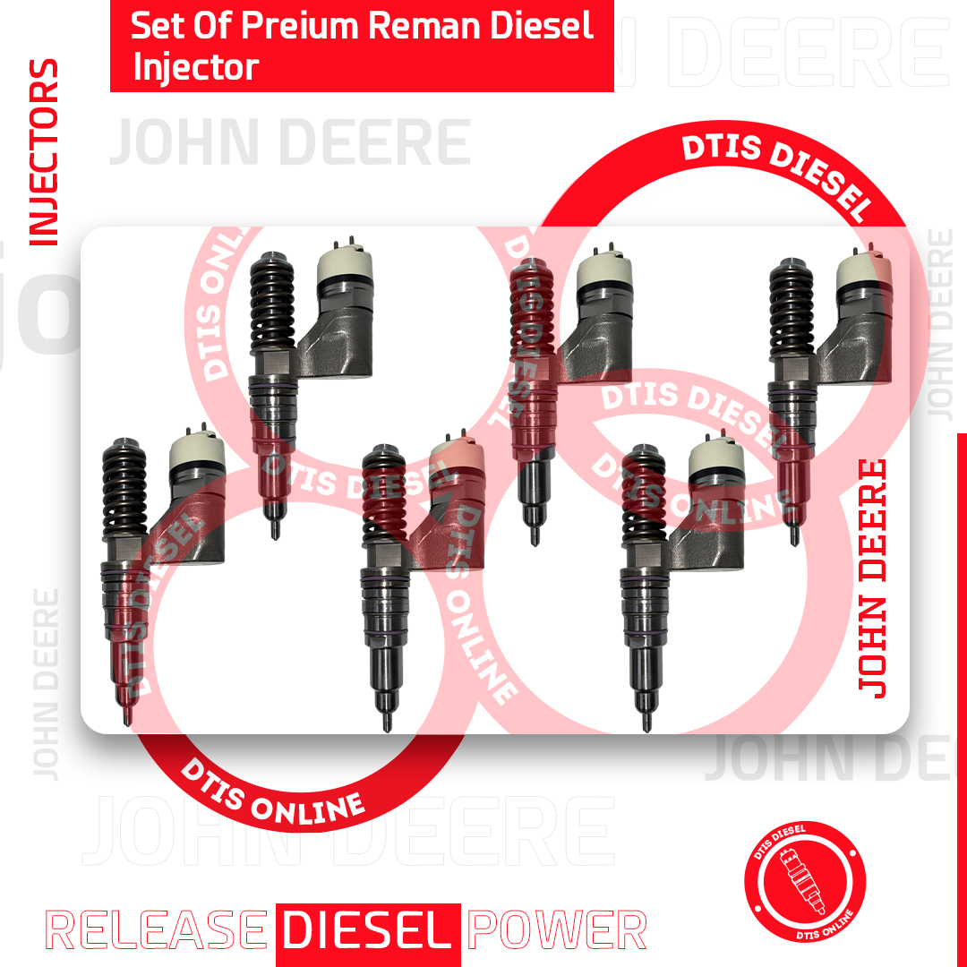 set-8 EX631011 - Set of Premium Reman Diesel Injectors - John Deere - 6 Injectors set – $2,100.00+$1,200.00 Core Charge Free Shipping in all orders - Image 1