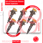 10R1306 (3126) - Set of Premium Reman Diesel Injectors - 6 Injectors Set - $1,200.00+$900.00 Core Free Shipping in all orders